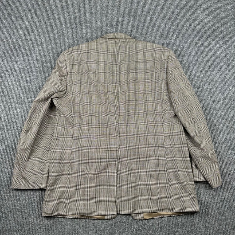 Lauren Ralph Lauren Mens Sport Coat 48L Gray Prince of Wales Wool Check - Picture 3 of 12